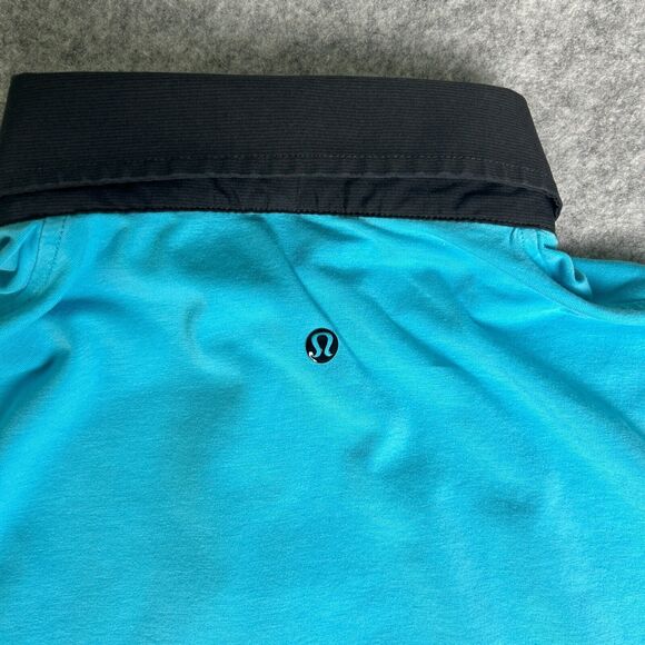 Lululemon Mens Size MEDIUM Polo Blue - Picture 4 of 6
